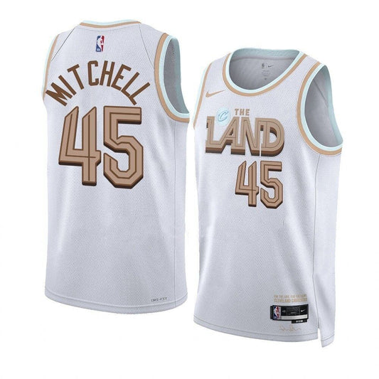 Men's Cleveland Cavaliers Donovan Mitchell City Edition Jersey - White